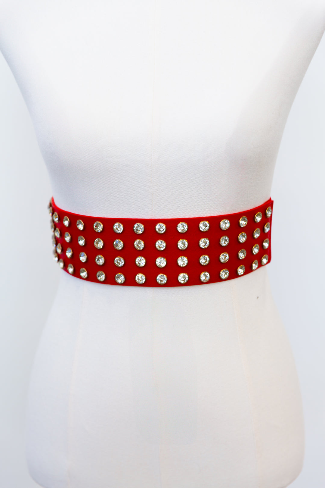 Red Crystal Stud Belt
