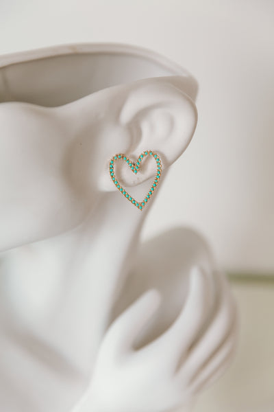 Minty Hearts Earrings