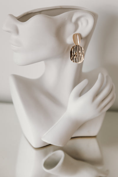 Thumb Print Earrings (gold)