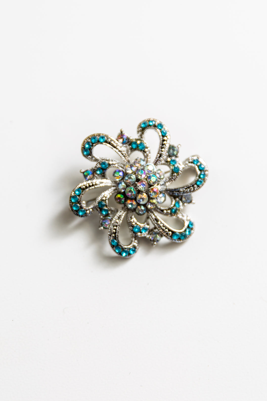 Small AB & Blue Brooch