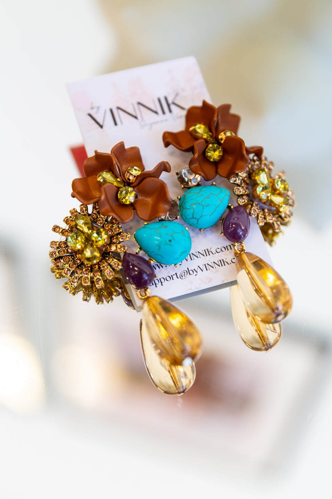 Florist Earrings (Amber)