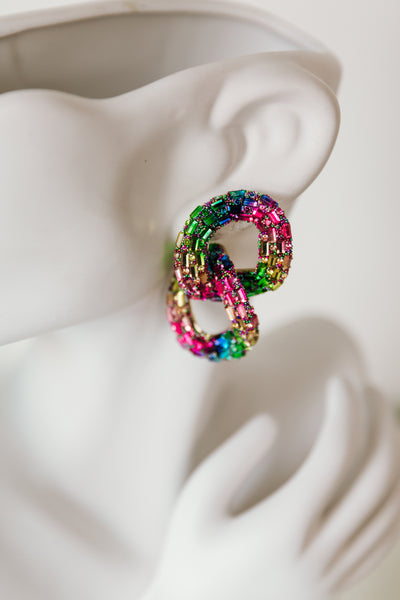 Chain of Fools Earrings (Rainbow)