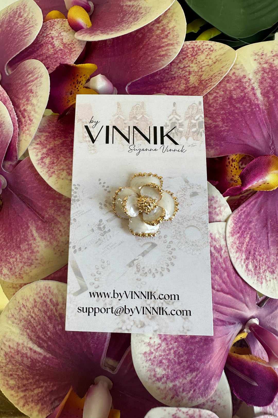 Rose Charm Brooch