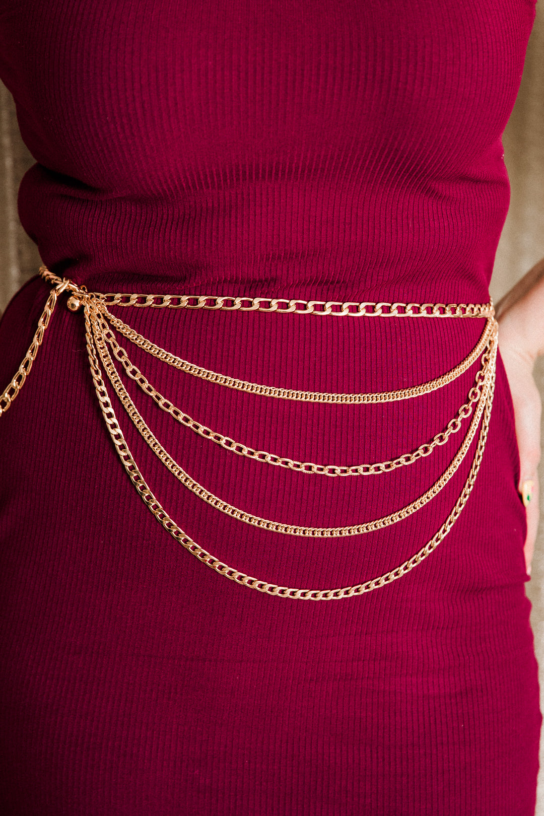 Layered Chain Belt (Gold)