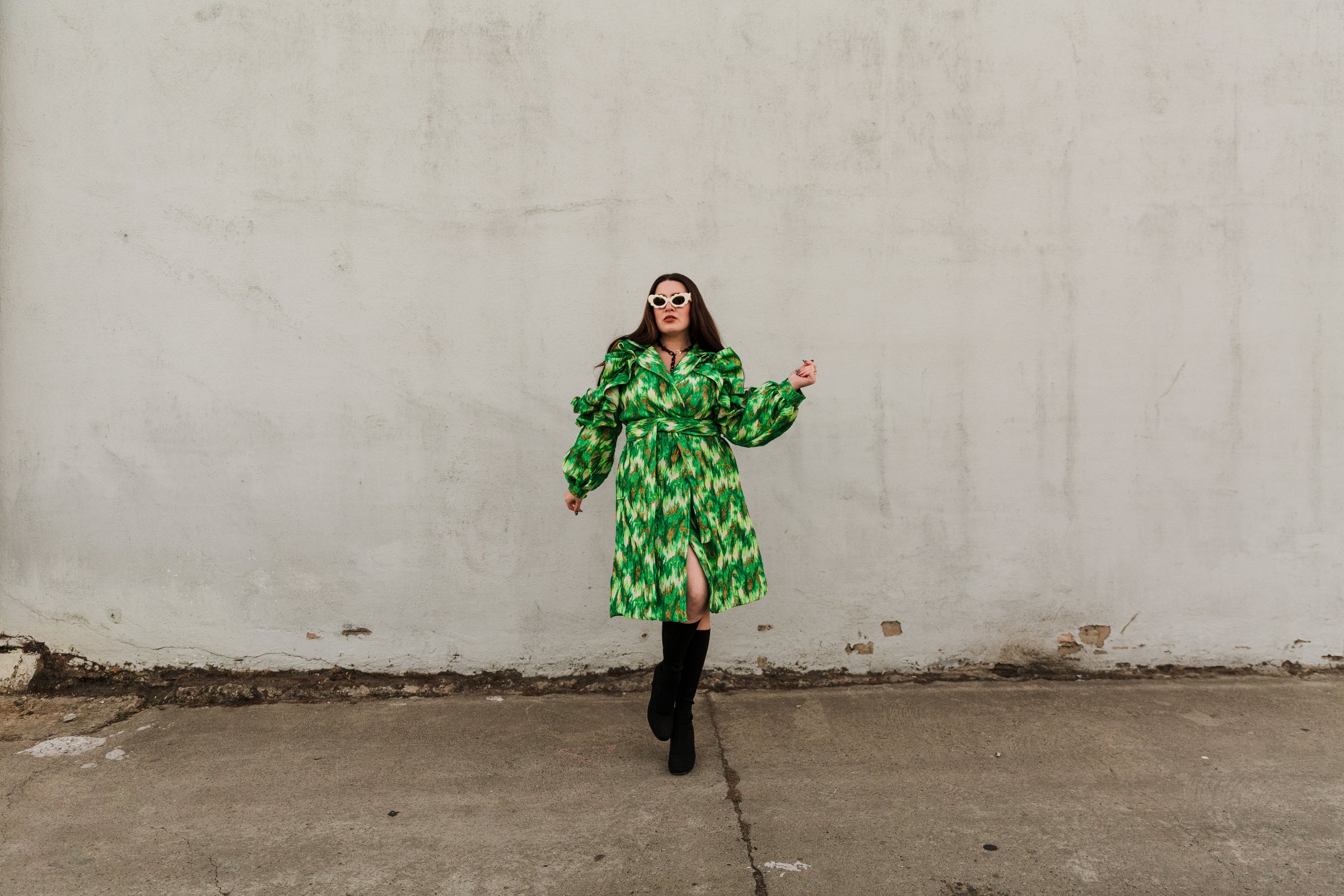 Ruffle Trench Coats