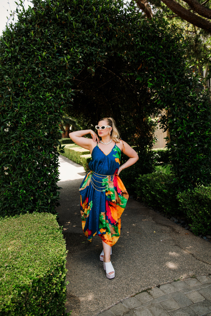 V is for Vinnik Dress in "Nancy" (Blue)