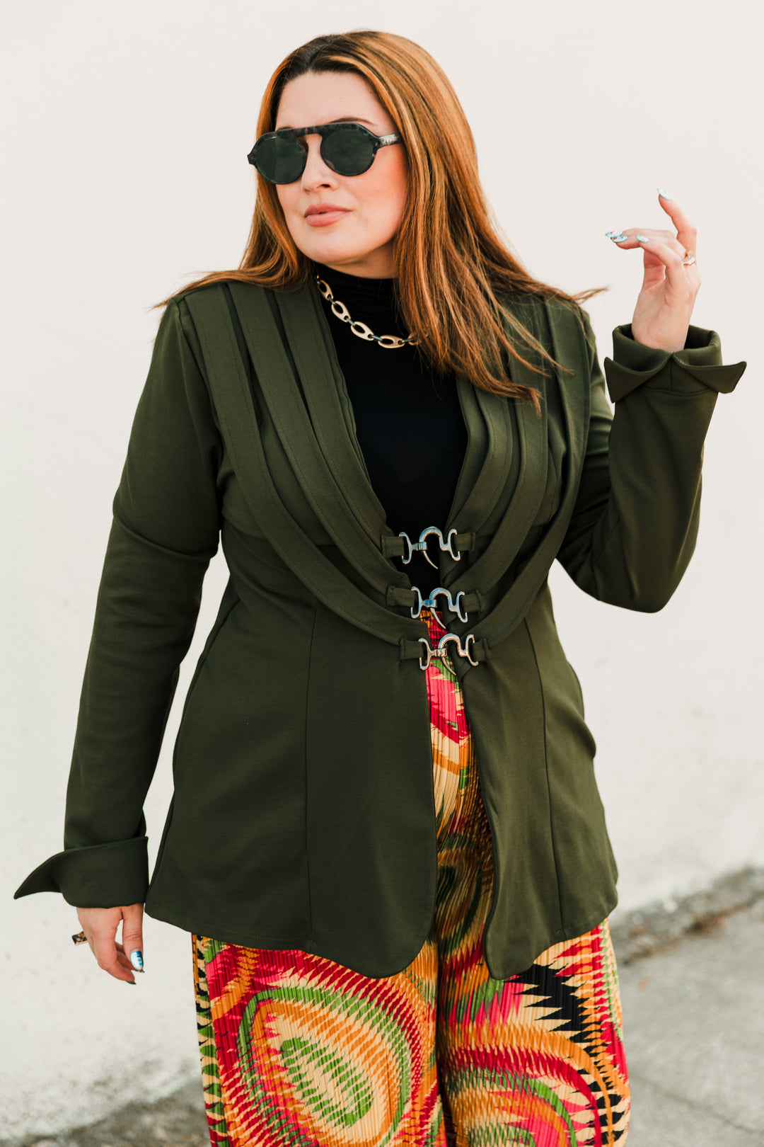 Sartorialist Ponte Blazer in "Olive”