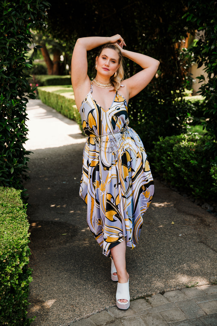 V is for Vinnik Dress in "Great Gatsby Yellow"