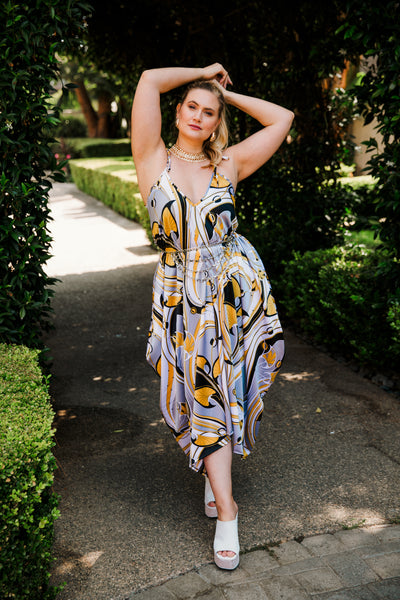 V is for Vinnik Dress in "Great Gatsby Yellow"