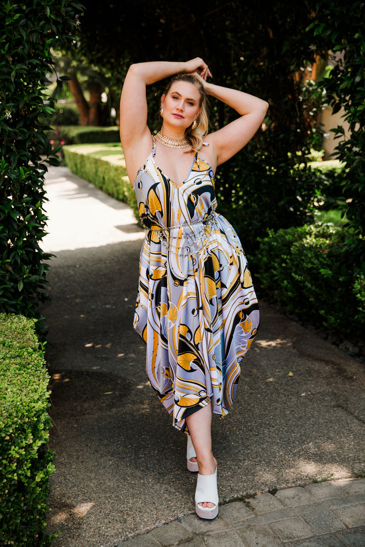 V is for Vinnik Dress in "Great Gatsby Yellow"