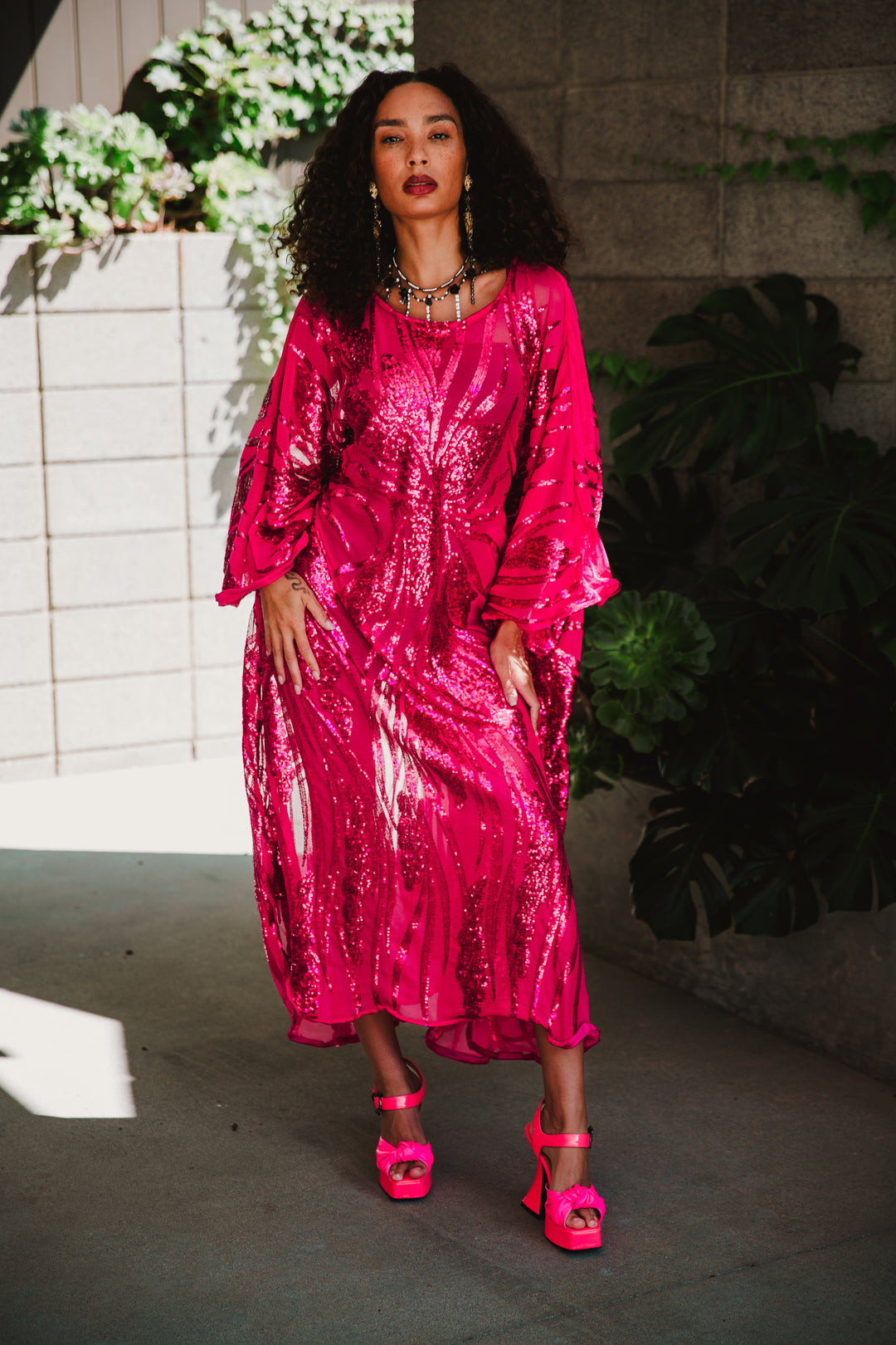 Runway Sequin Kaftan in "Aloha Caftan Society”