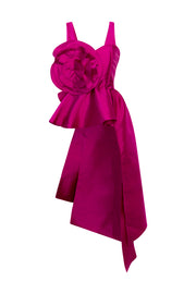 Fleur Peplum Top "Pink Taffeta"