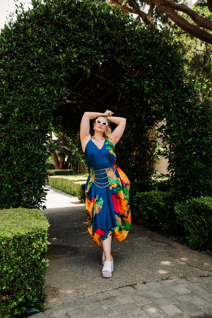 V is for Vinnik Dress in "Nancy" (Blue)