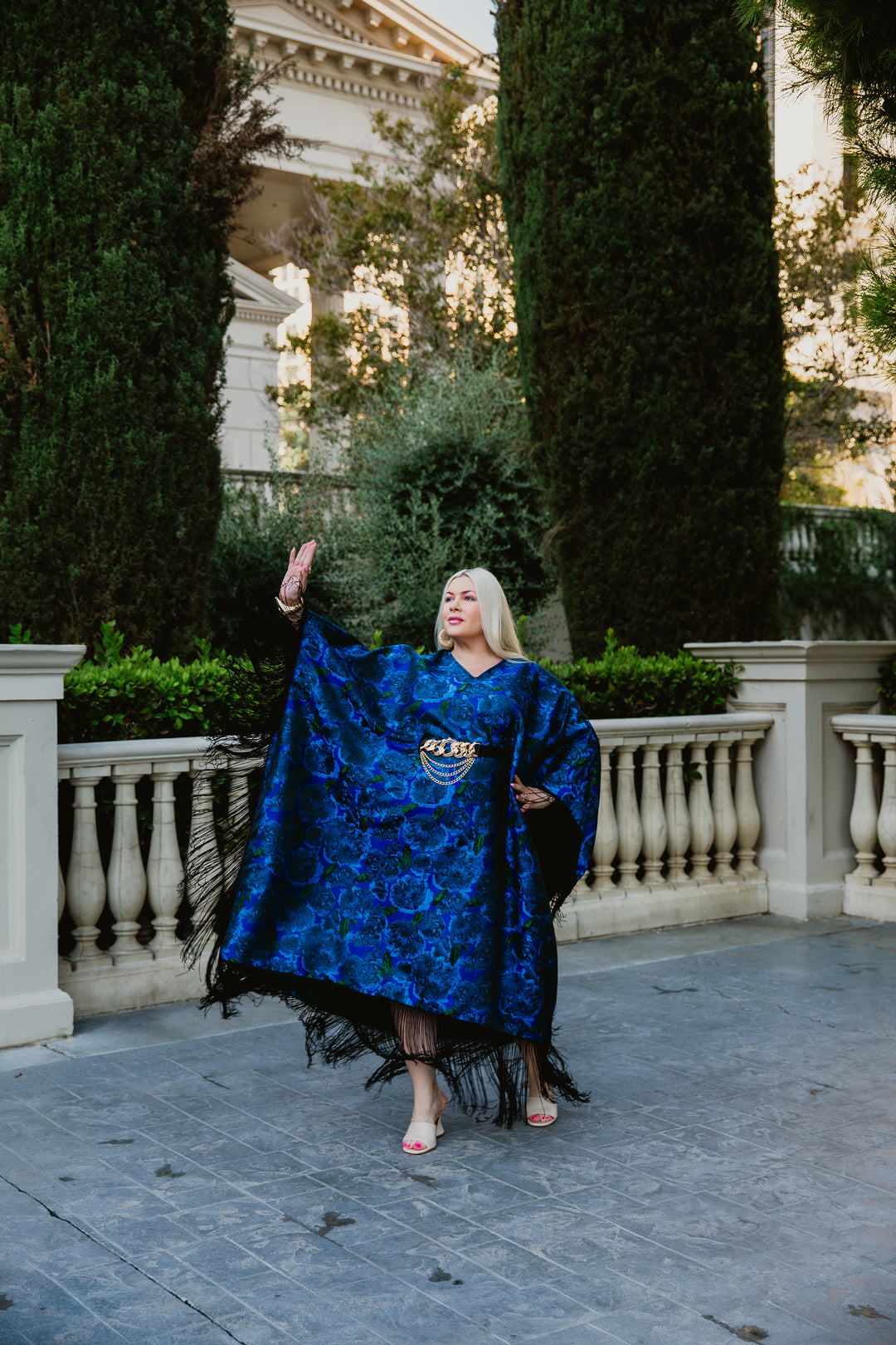 Runway Fringe Kaftan in "Frida"