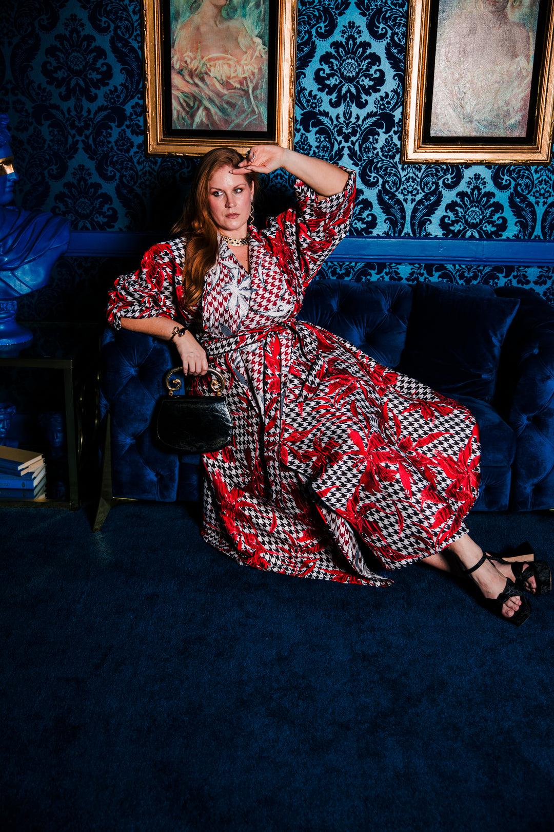 Parisian Coat in "Piqué Houndstooth”