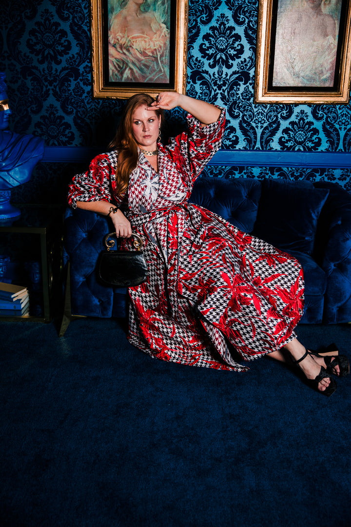 Parisian Coat in "Piqué Houndstooth”