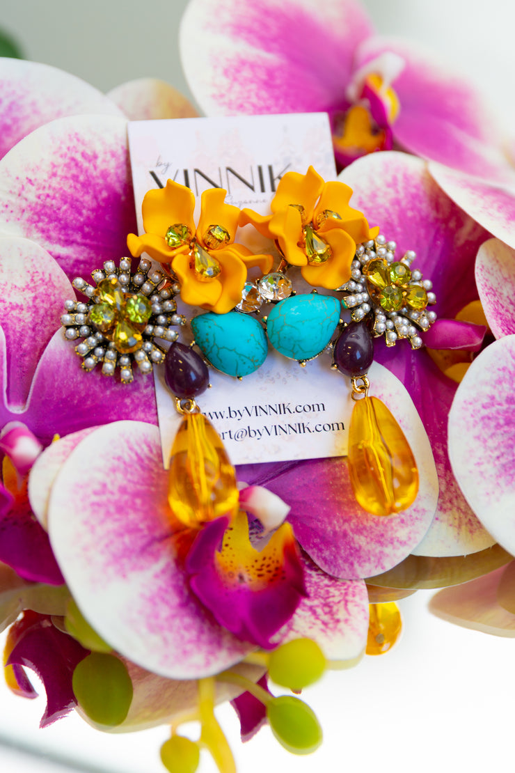 Florist Earrings (Yellow)