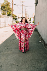 Bohémienne Kimono Robe “Disco Bouquet” (Runway Edition)