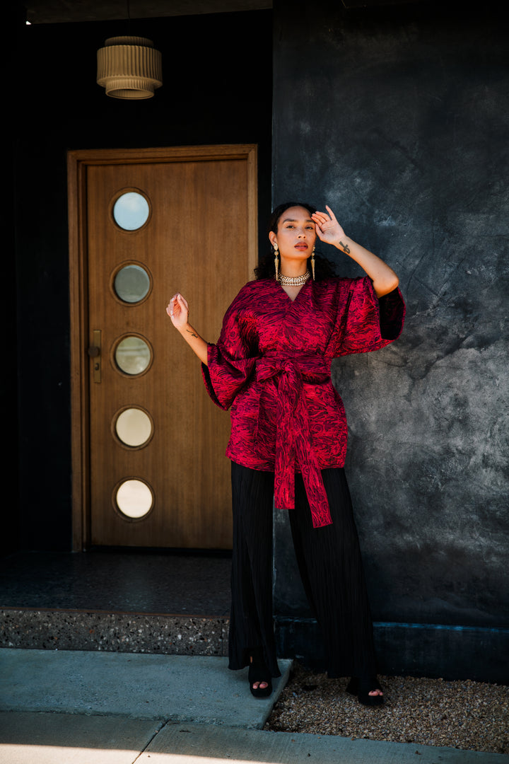 Theater Jacket in “Mefistofele" (Scarlet)