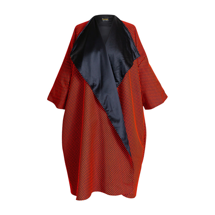 Reversible Opera Coat in "Cosi fan tutte" (Coral)