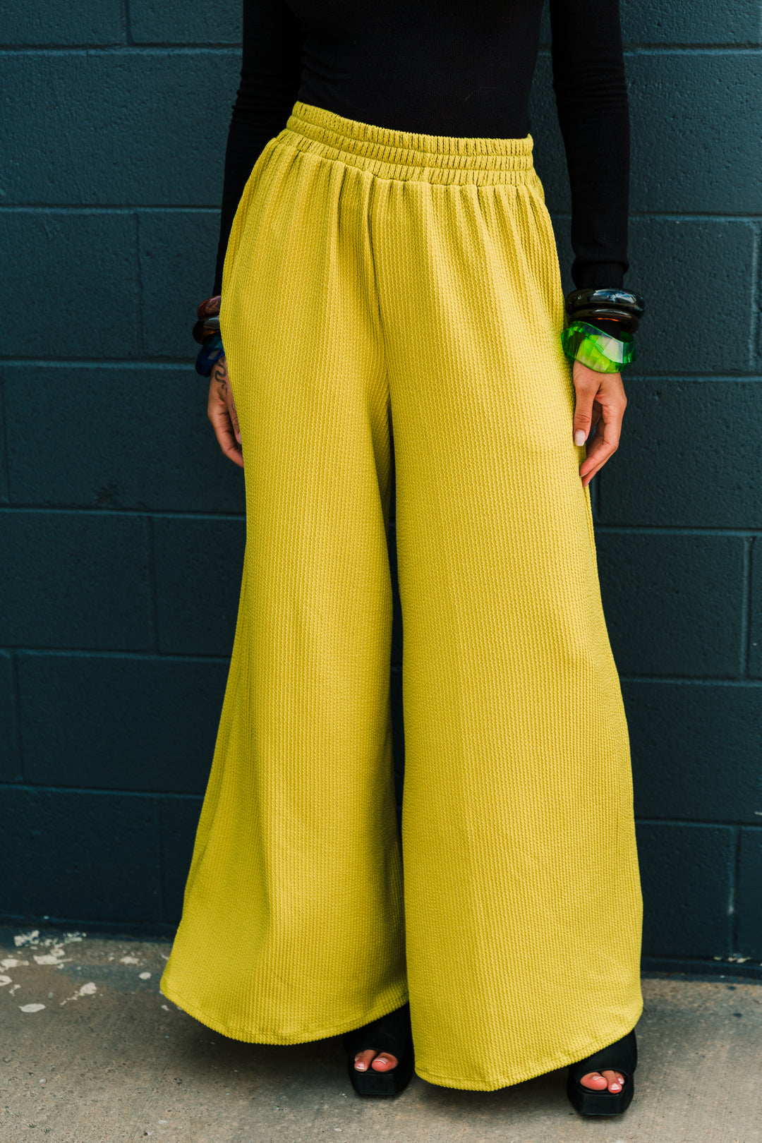 Muse Pants in “Chartreuse”