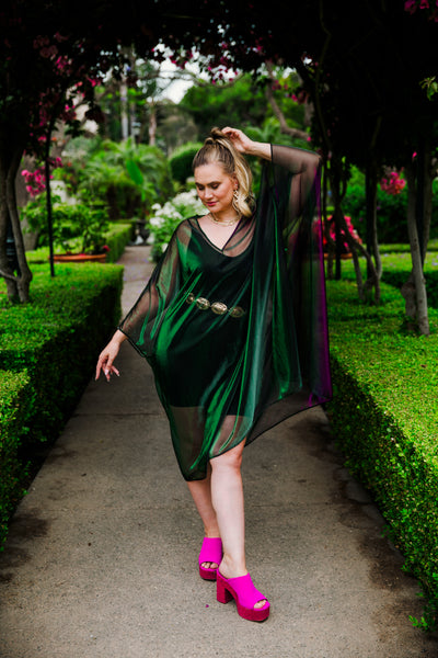 Kaftan in "Electric Mermaid" (Midi)