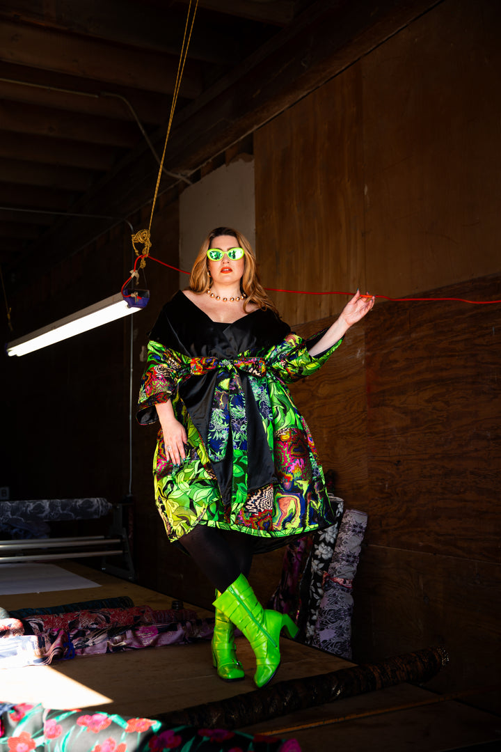 Reversible Opera Coat in "Patchwork No. 9”