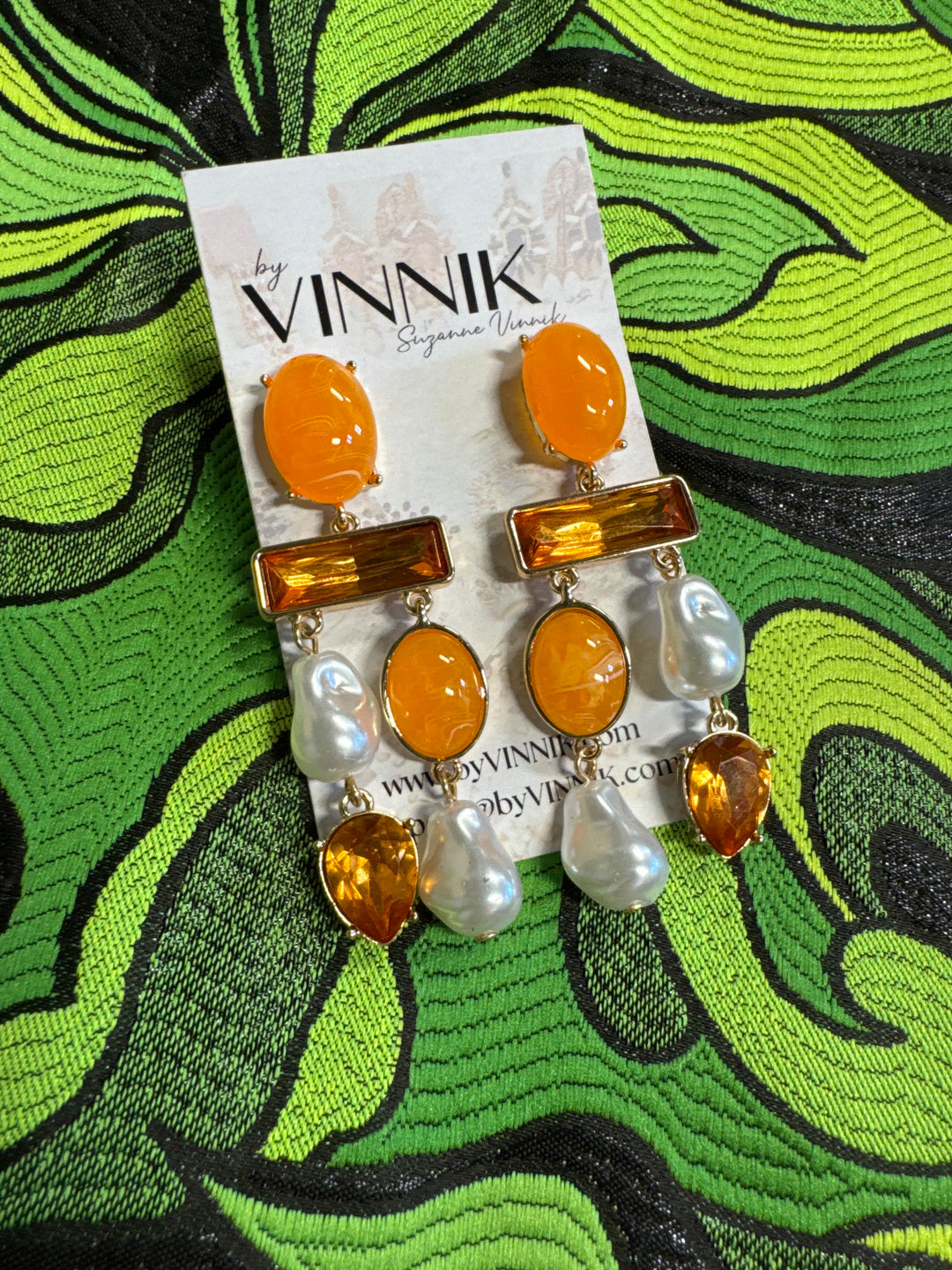 Rock Opera Earrings (Tangerine)