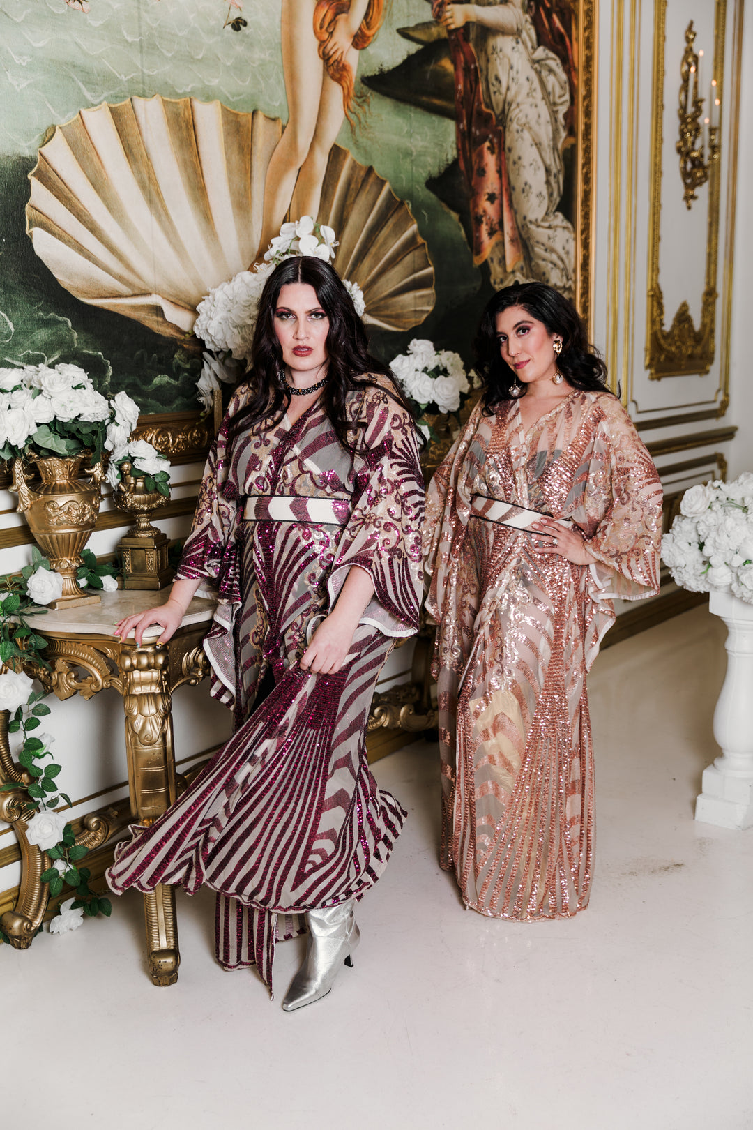 Runway Bohémienne Kimono Robe in “Aphrodite” (Garnet)
