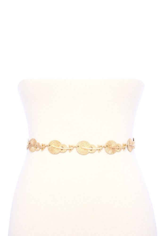 Sunburst Chain Belt (Gold)