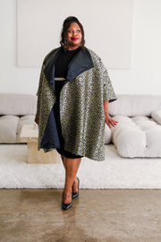 Reversible Opera Coat in "Leopard"