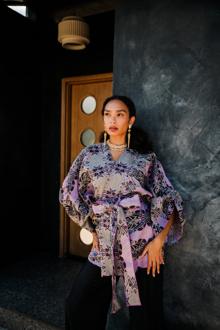 Theater Jacket in “Palm Springs" (Lilac)