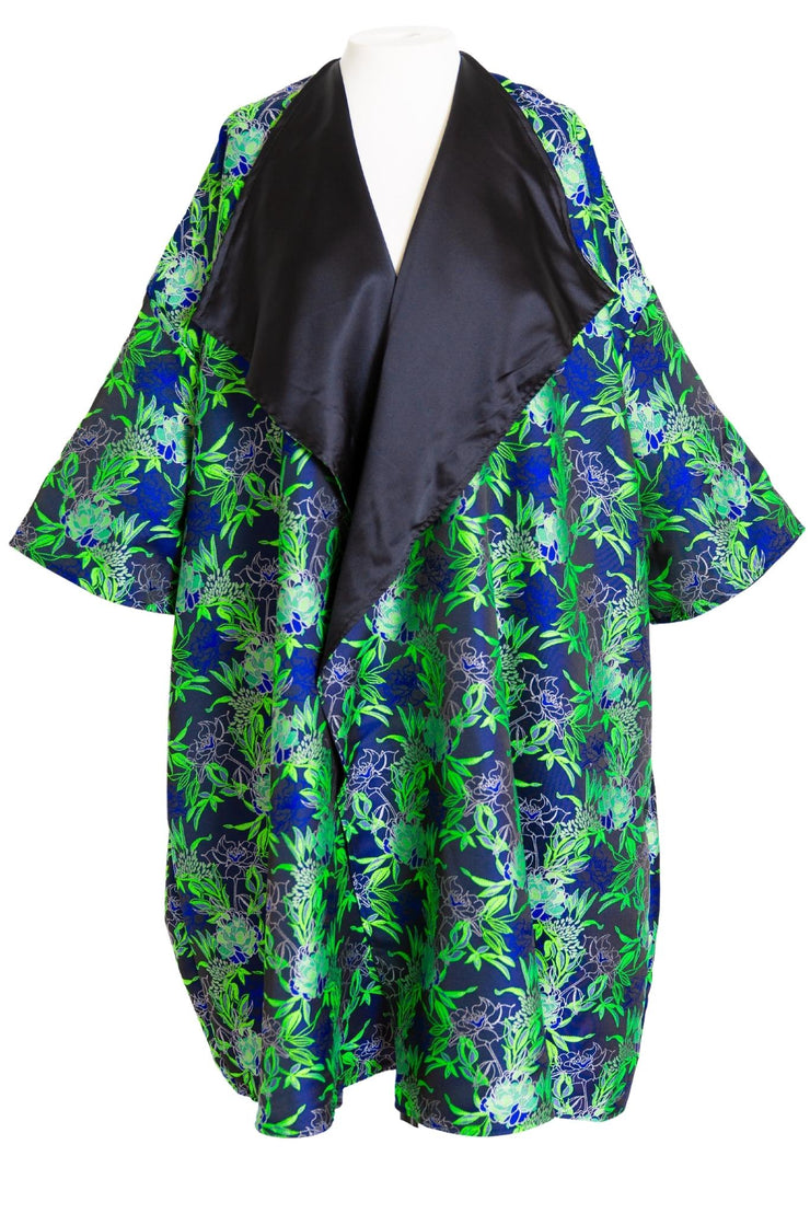 Reversible Opera Coat in "Daphne"  (Blue)