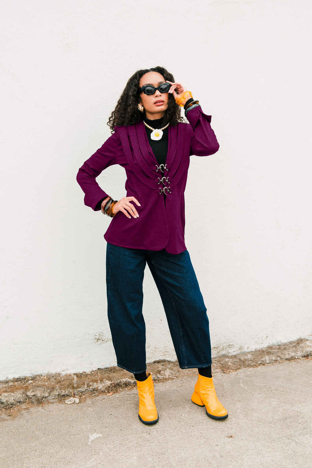 Sartorialist Ponte Blazer in "Elderberry”