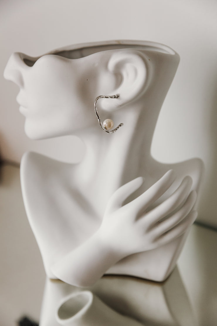 Escape From Paris: Boob Earrings (Silver)