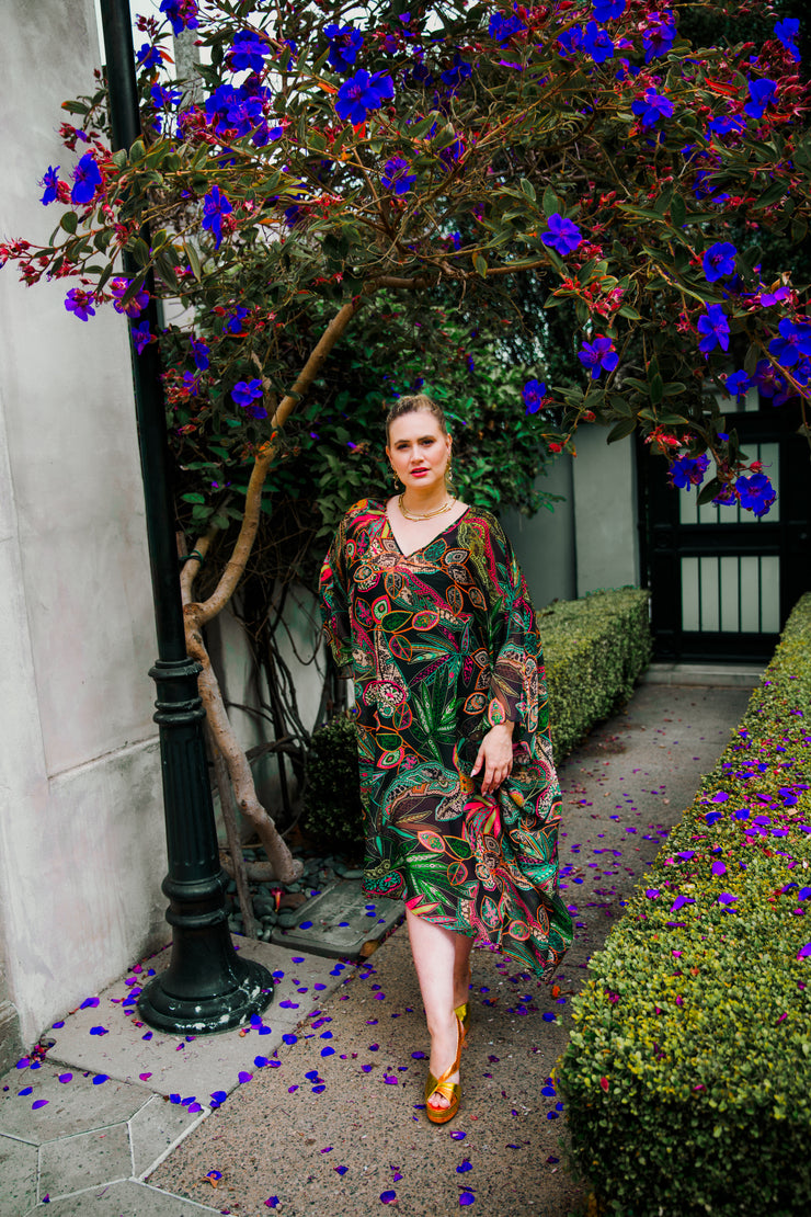 Kaftan in "Summer Paisley" (Maxi)