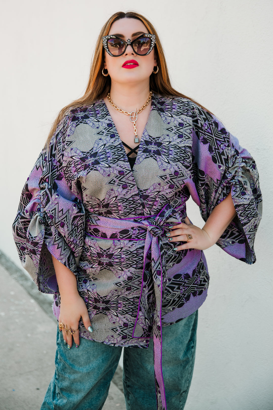 Theater Jacket in “Palm Springs" (Lilac)