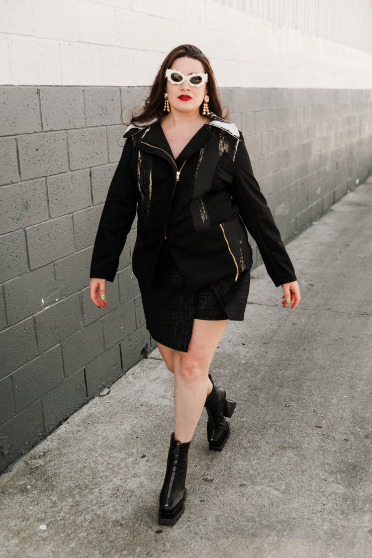 Moto Jacket  "Inchiostro" (Black)