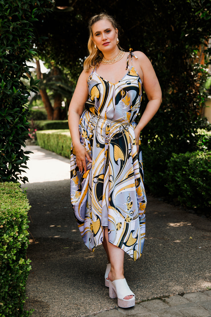 V is for Vinnik Dress in "Great Gatsby Yellow"