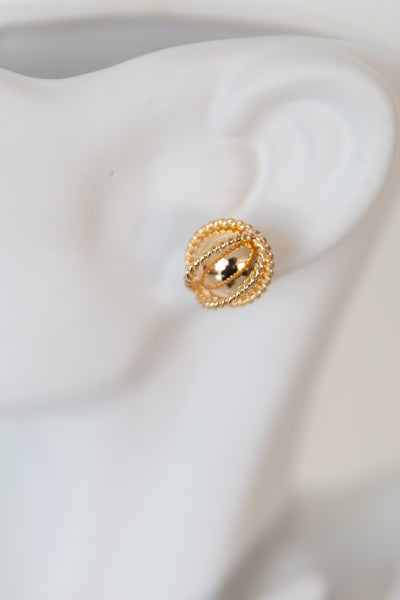 Mini Balls Earrings (Gold)