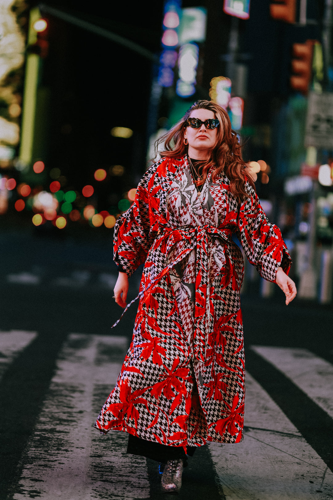 Parisian Coat in "Piqué Houndstooth”