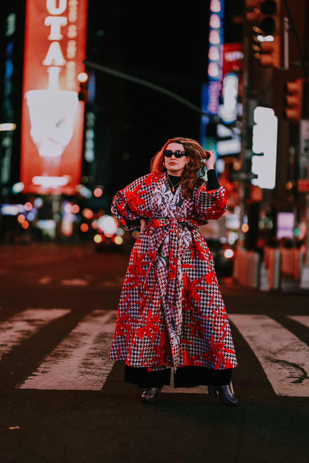 Parisian Coat in "Piqué Houndstooth”