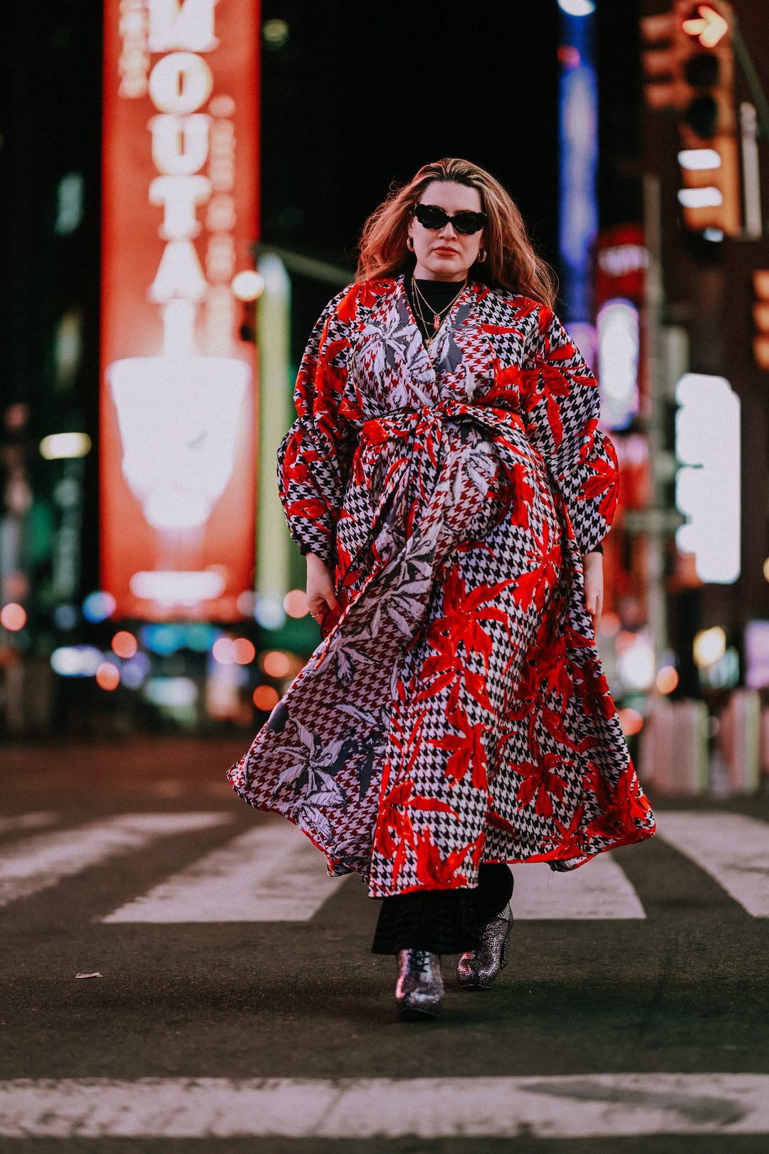 Parisian Coat in "Piqué Houndstooth”