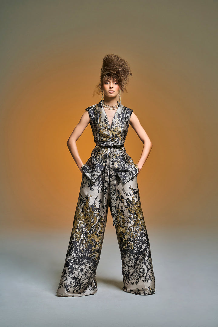 Jacquard Pants in “Elektra”