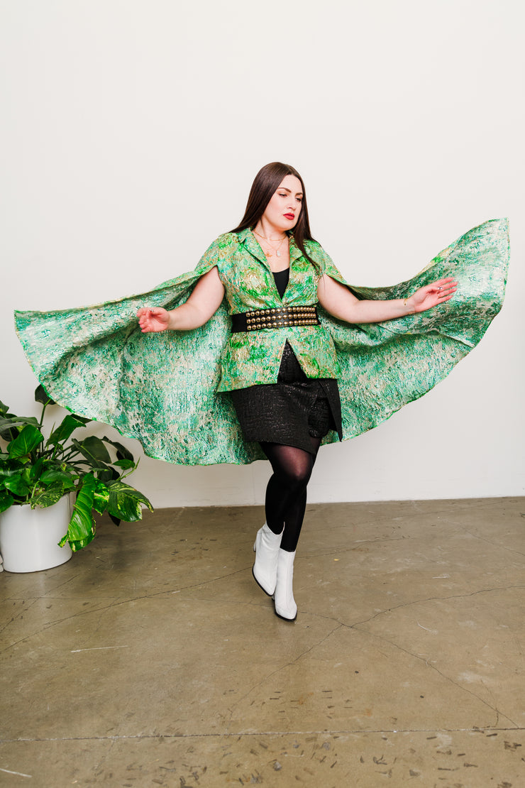 Jacquard Jape in "Flight (Green)"
