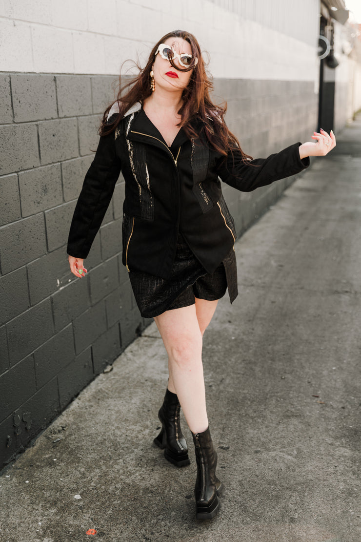 Moto Jacket  "Inchiostro" (Black)