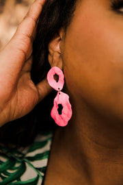 Infinite Tie-dye Earrings (Pinkie)