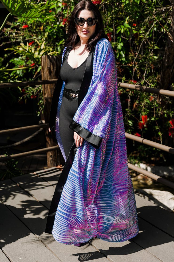 Ouvrir Couture Sequin Jacket "Purple Sequins"