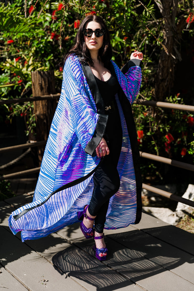 Ouvrir Couture Sequin Jacket "Purple Sequins"