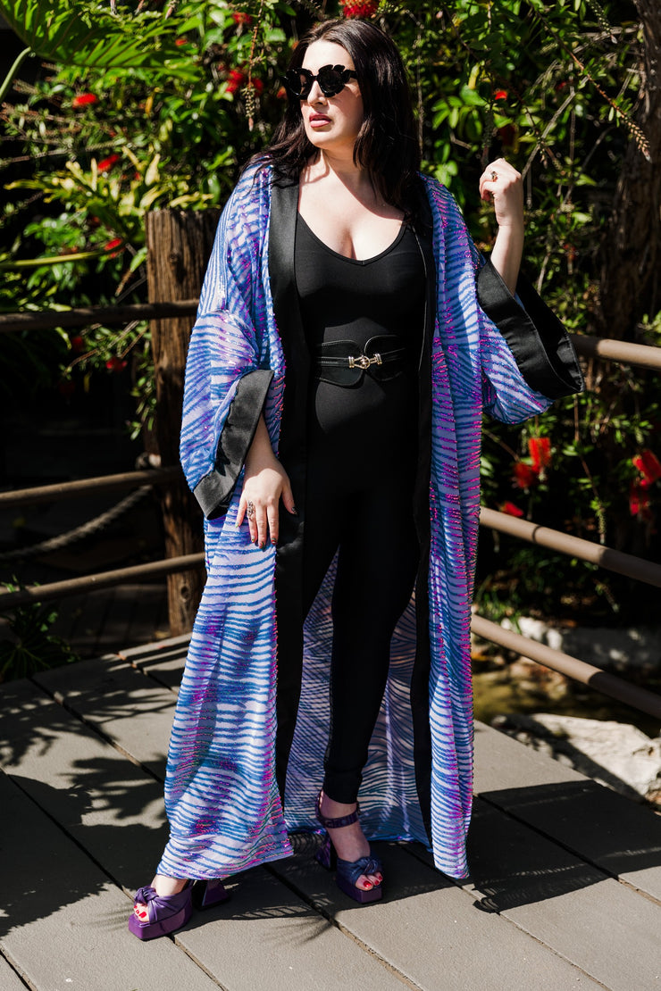 Ouvrir Couture Sequin Jacket "Purple Sequins"